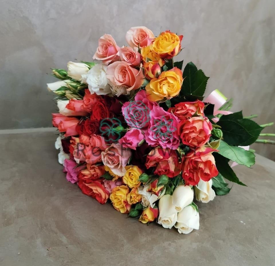 Букет цветов из: Розы в Харланиху-2