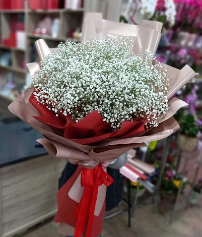 Букет цветов из: Гипсофила в Харланиху-2