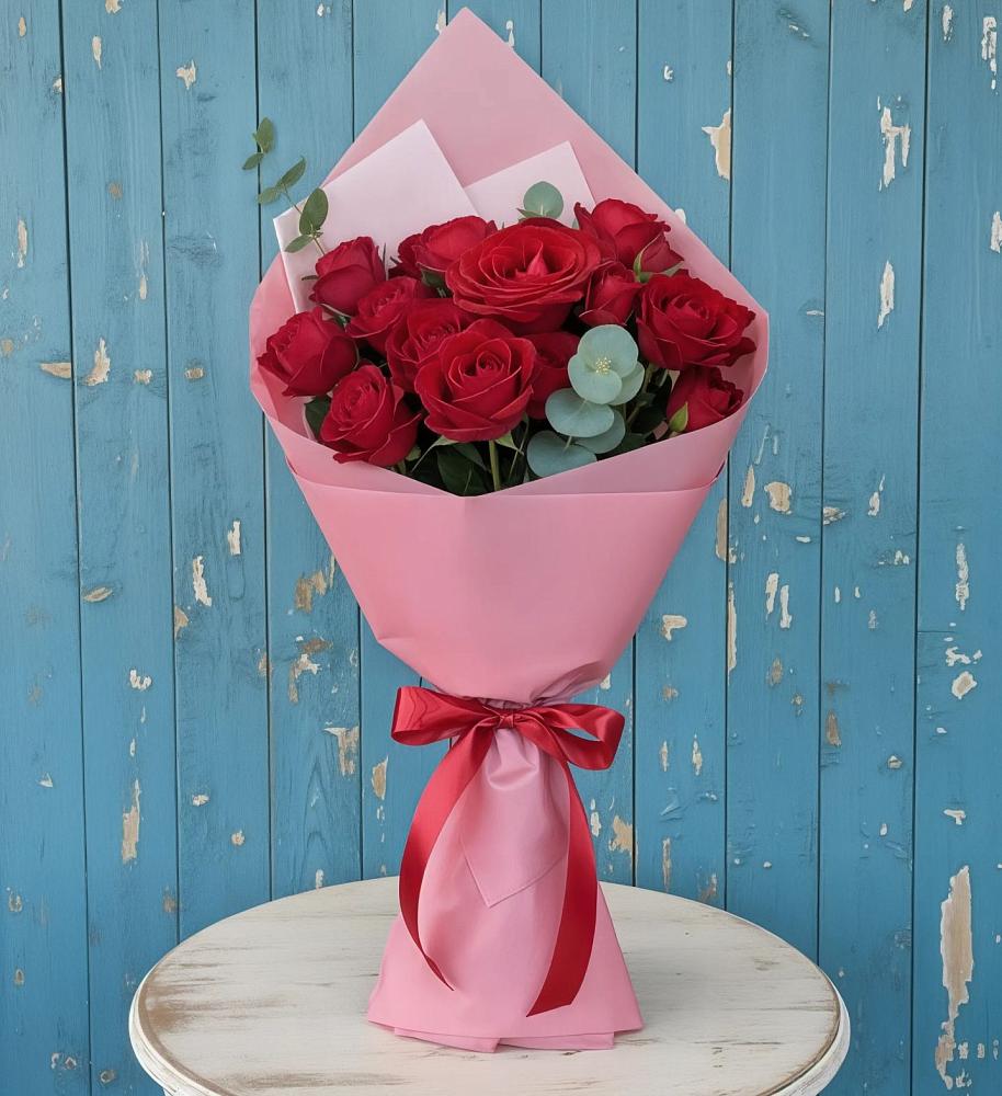 Букет цветов из: Розы в Харланиху-2