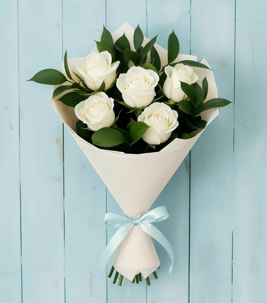 Букет цветов из: Розы в Харланиху-2