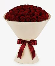 Букет 101 Бордовая роза Блэк Бакарра в Харланиху-2