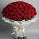 Букет 101 Красная роза Блэк Мэджик в Харланиху-2