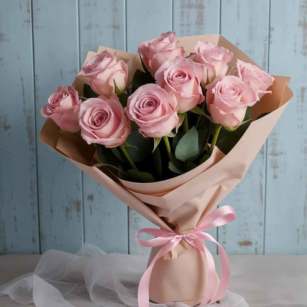 Букет цветов из: Розы в Харланиху-2