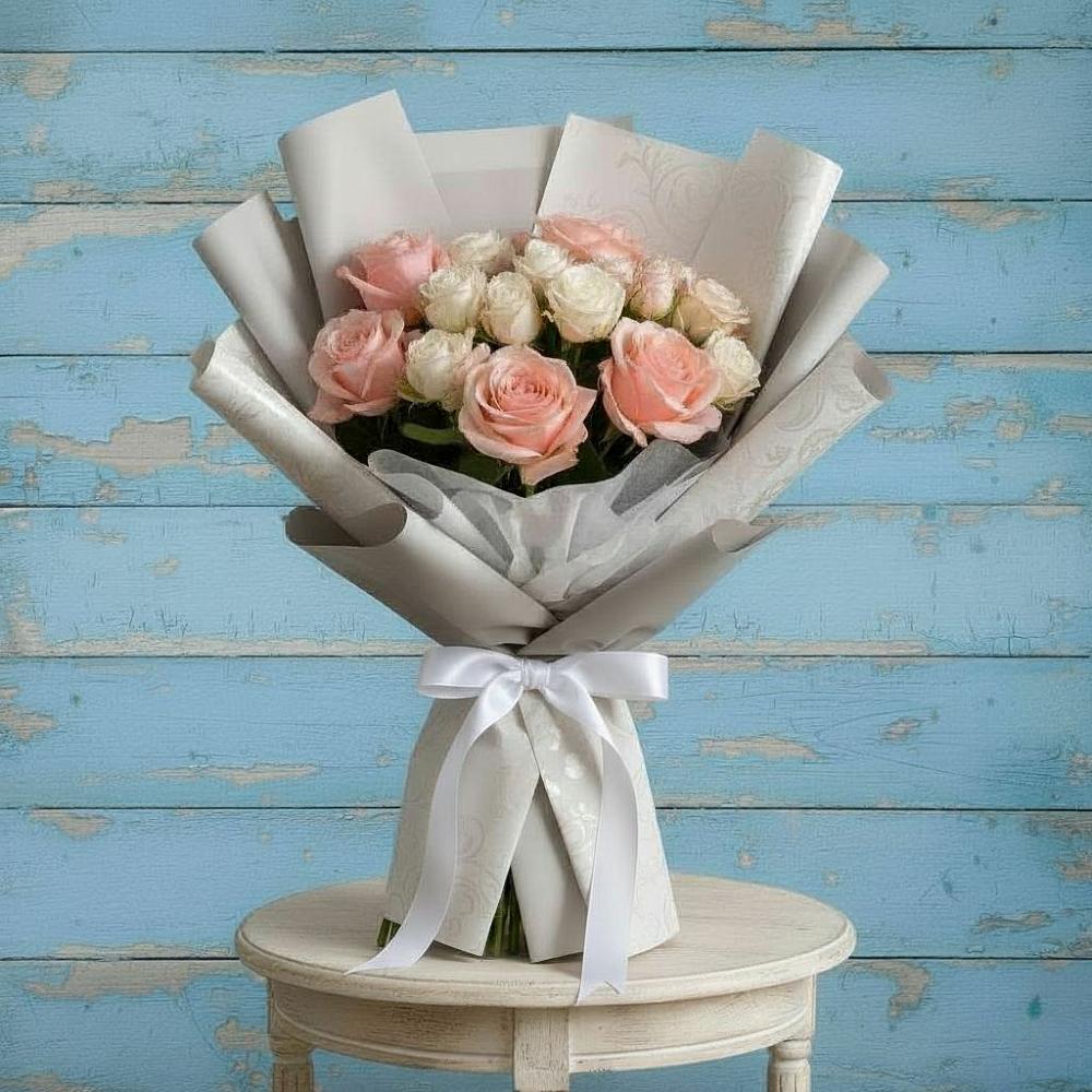 Букет цветов из: Розы в Харланиху-2