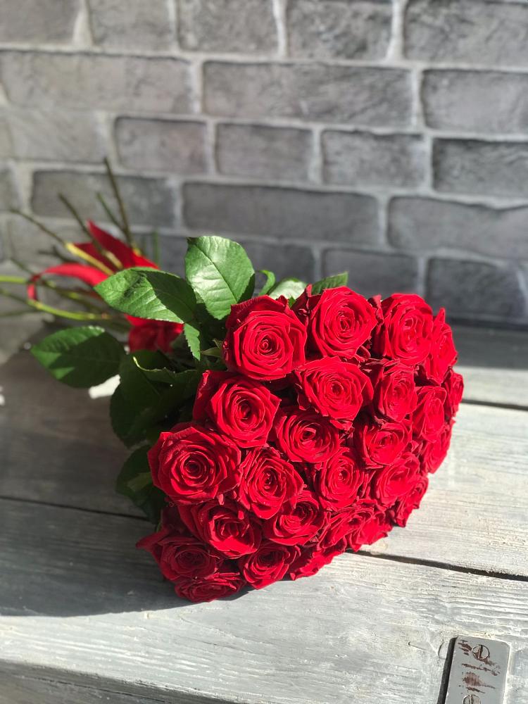 Букет Красные розы Фридом в Харланиху-2