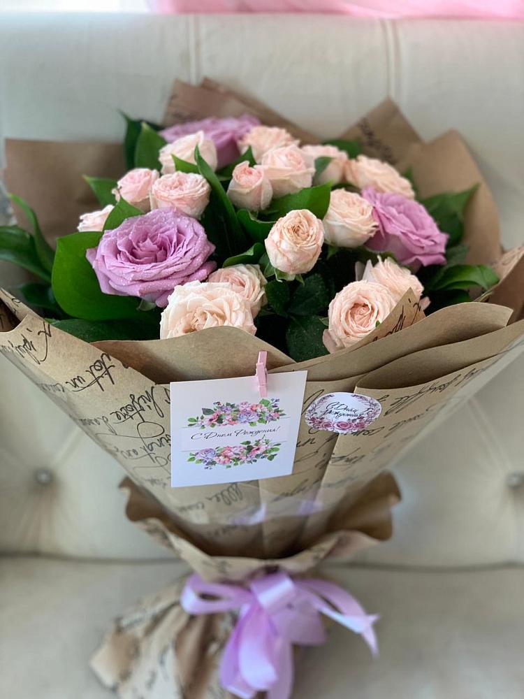 Букет цветов из: Розы в Харланиху-2