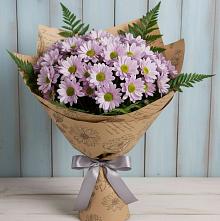 Букет цветов из:  Хризантемы в Харланиху-2