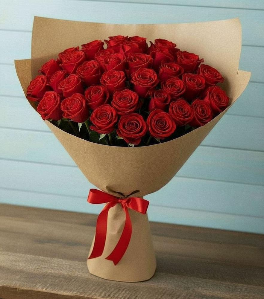 Букет Красные розы Милано в Харланиху-2