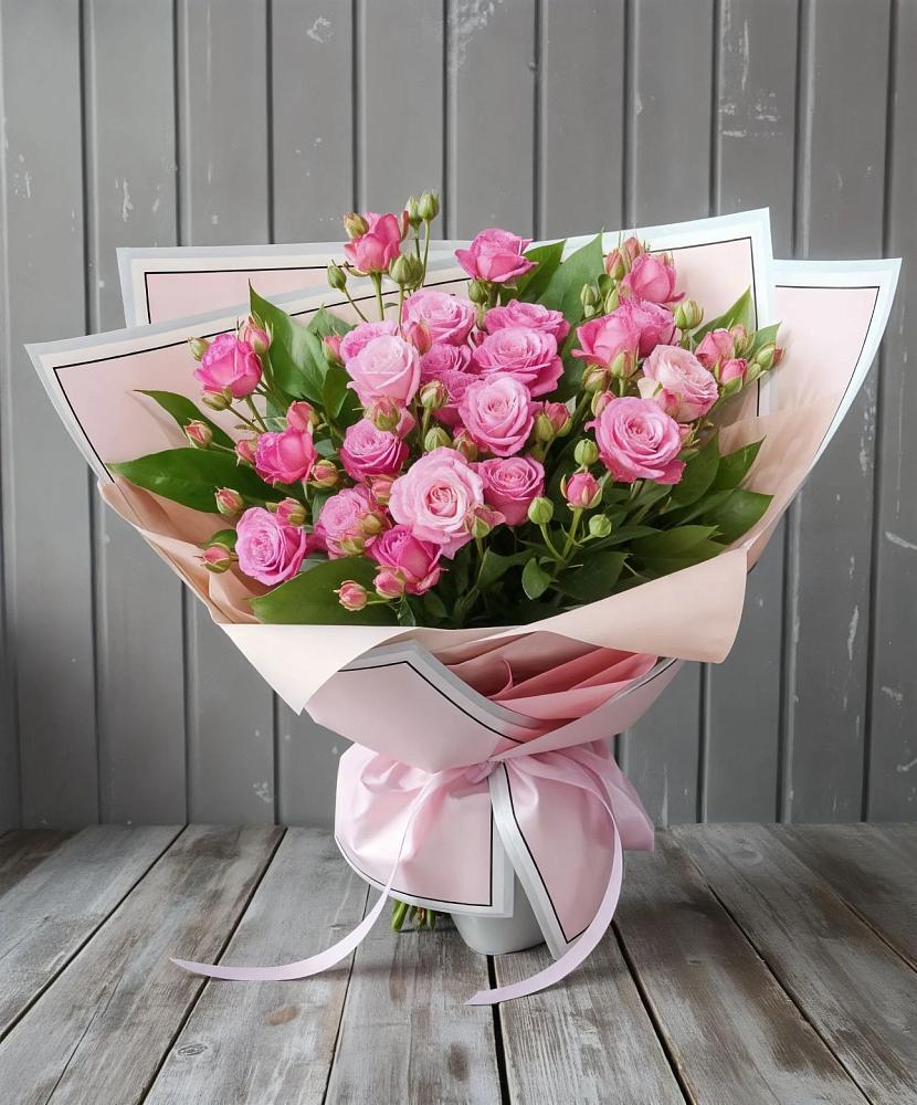 Букет Розовый кустик в Харланиху-2