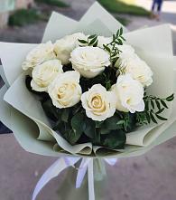 Букет Белые розы Проуд #REPLACE_PRED# Харланиху-2