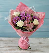Букет цветов из:  Герберы в Харланиху-2