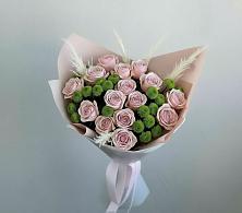 Букет цветов из:  Розы и Хризантемы в Харланиху-2