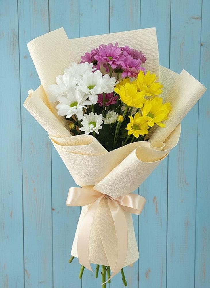 Букет цветов из: Хризантемы в Харланиху-2