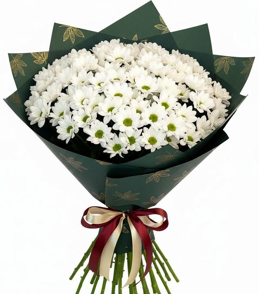 Букет цветов из: Хризантемы в Харланиху-2