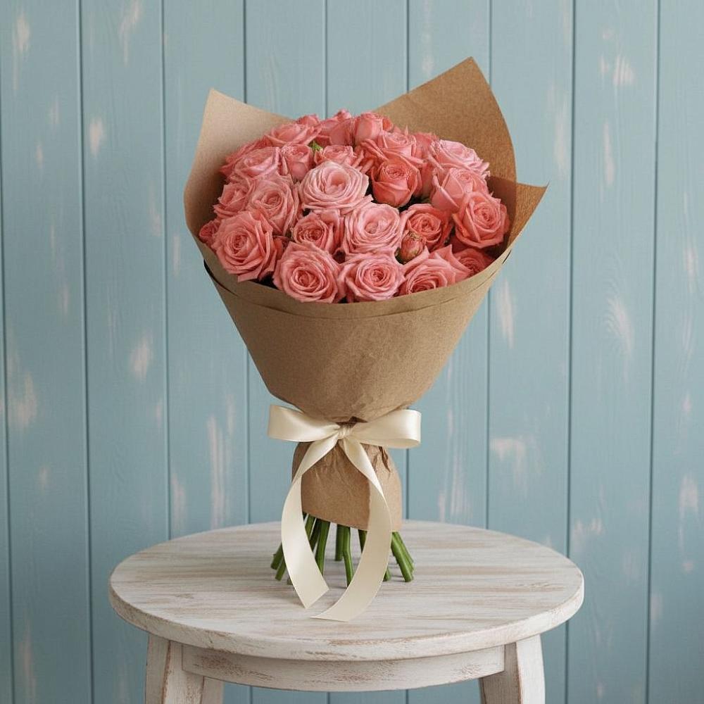 Букет цветов из: Розы в Харланиху-2