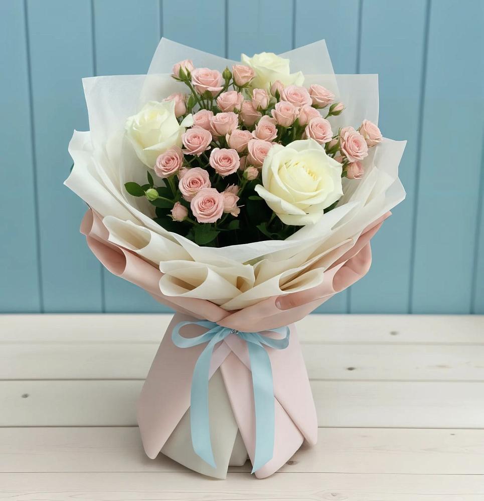 Букет цветов из: Розы в Харланиху-2