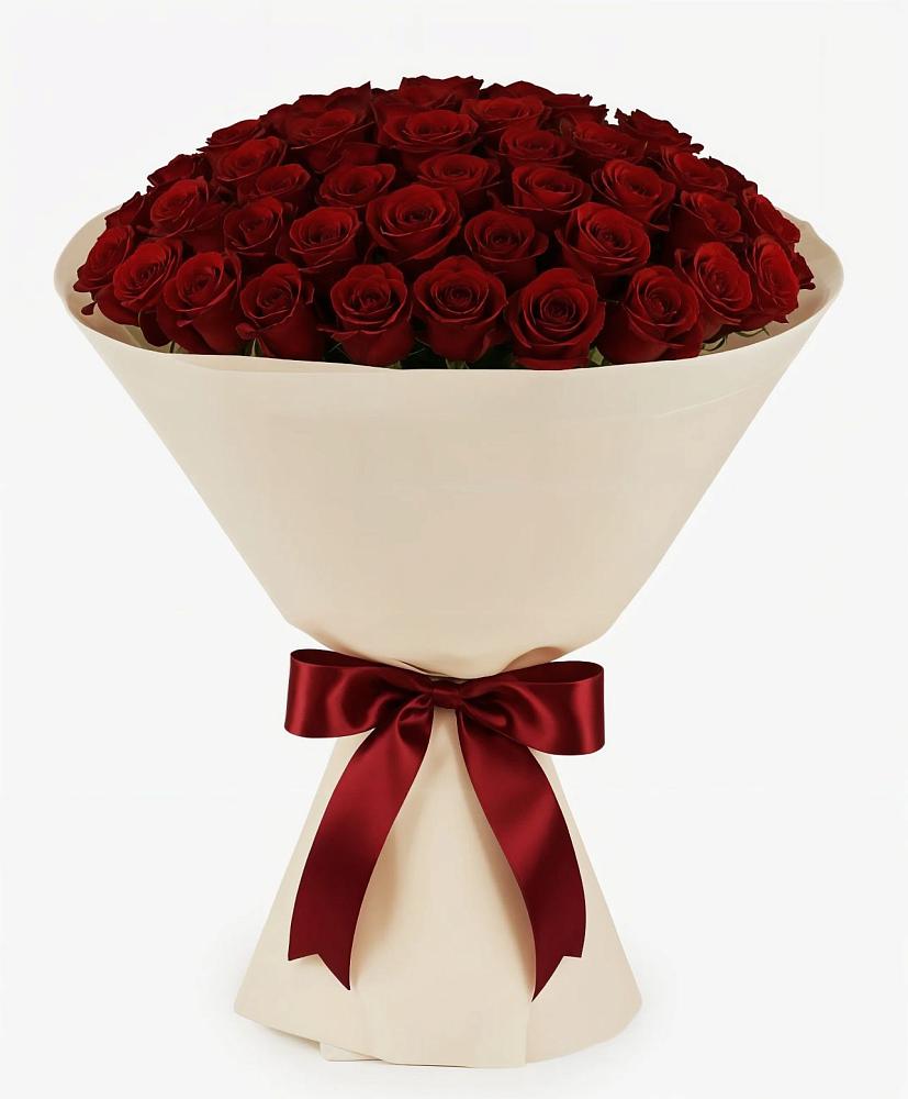 Букет 101 Бордовая роза Блэк Бакарра в Харланиху-2