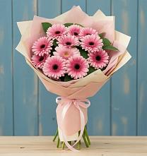 Букет цветов из:  Герберы #REPLACE_PRED# Харланиху-2