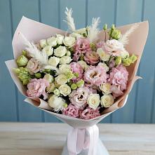 Букет цветов из:  Альстромерии и Розы #REPLACE_PRED# Харланиху-2